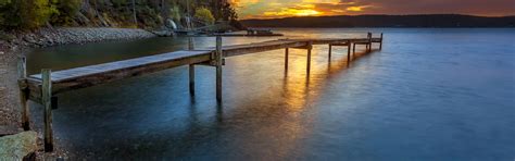 Wallpaper Norway Sunset Shore Pier River Forest 3840x2160 Uhd 4k