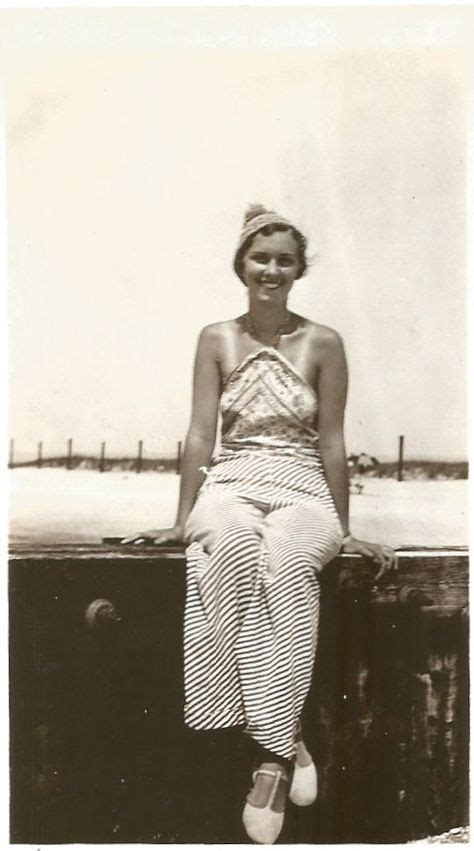 Tan Lines Vintage Photo Young Woman At The Beach Vintage Hat Snapshot Found Vernacular