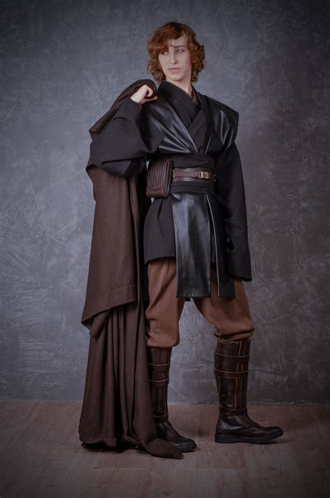 Anakin Skywalker Robe Free Shipping Dark Brown Hooded Jedi Etsy Australia