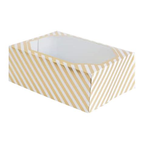 Gold And White Striped Treat Boxes By Celebrate It® Michaels