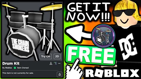 Free Accessory How To Get Drum Kit Roblox The Chainsmokers Concert