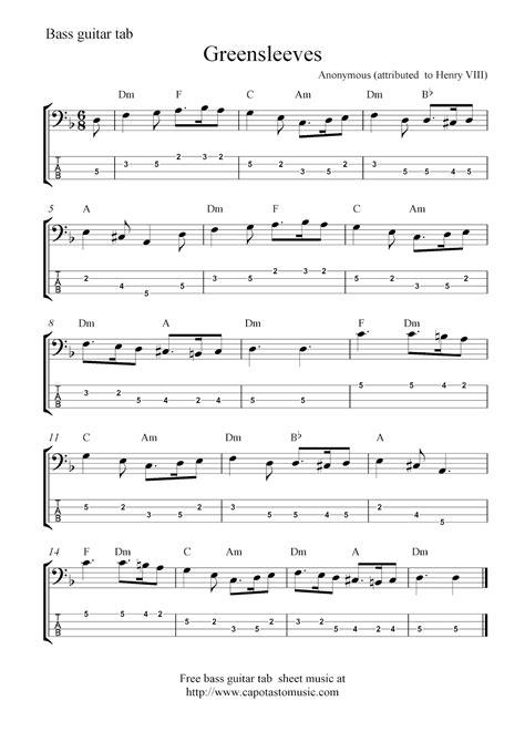 Free free double bass sheet music sheet music pieces to download from 8notes.com Free Sheet Music Scores: Bass tab | Guitar sheet music, Guitar tabs, Free guitar sheet music