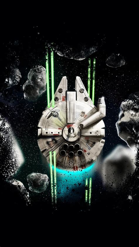 Star Wars Millennium Falcon Wallpaper 4k