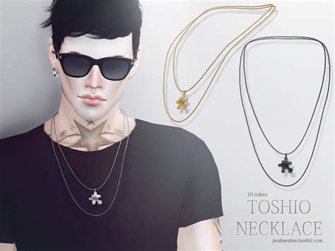 Sims 4 Ccs The Best Toshio Necklace By Pralinesims