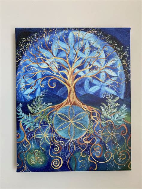 The Tree Of Life Is Depicted In This Painting