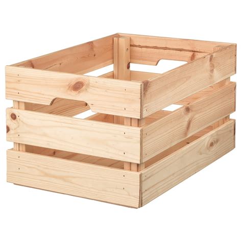 Box Knagglig Pine 46x31x25 Cm Ikea