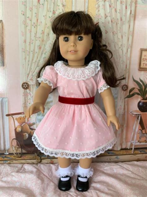 American Girl Classic Samantha Mini Doll In Meet With Box And Book Mib
