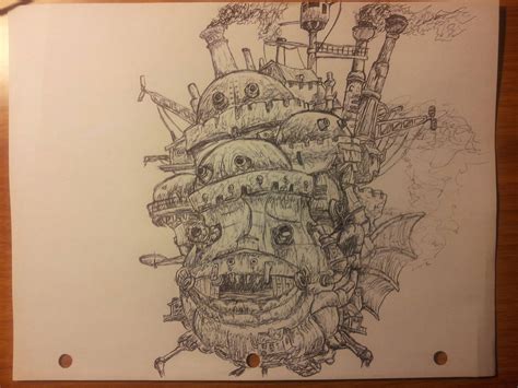 My Drawing Of Howls Moving Castle Anime