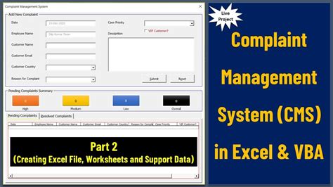 In this article, we will learn how to do so. Build Excel Complaints Monitoring Tracker : Once you input ...