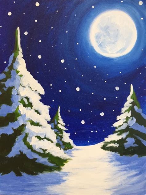 How To Use Acrylic Paints Brighter Craft Winter Painting Christmas