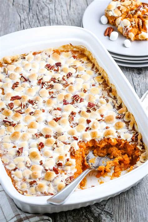 Southern Sweet Potato Casserole With Marshmallows Adventures Of Mel