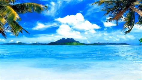 Download Wonderful Island Beach Animated Wallpaper By Georget Animated Beach Wallpapers