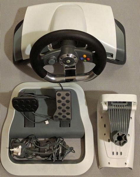 Microsoft Xbox 360 Wireless Racing Steering Wheel And Pedals Hastings