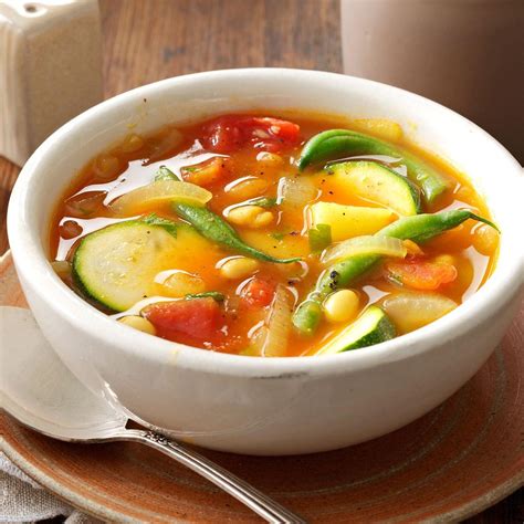 Summer Vegetable Soup Recipe Taste Of Home
