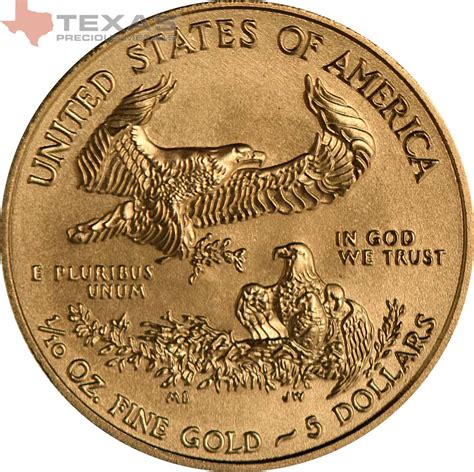 110 Oz American Gold Eagle Coin Texas Precious Metals