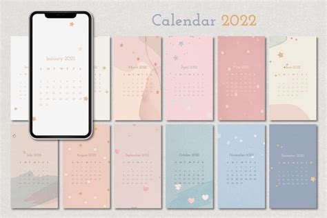 Free Vector Sky And Mountain Yearly Calendar Vector Iphone Wallpaper In