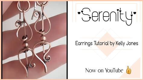 Wire Wrap Earrings Tutorial Serenity Youtube