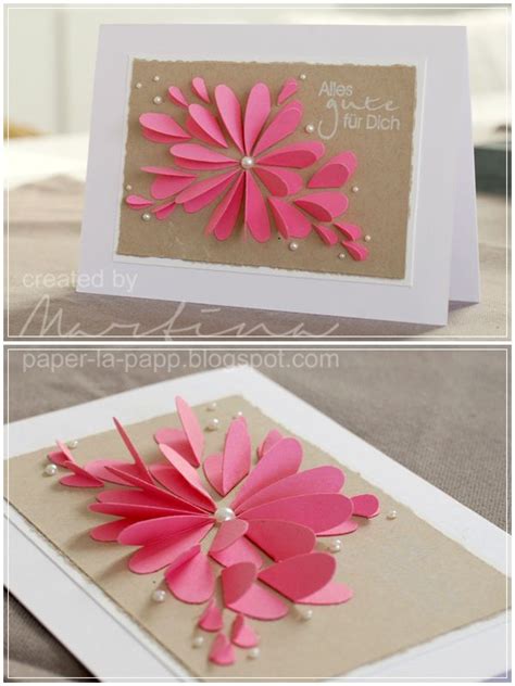 Making Paper Flowers For Greeting Cards Crafting Papers