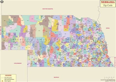 Nebraska Zip Code Map Nebraska Postal Code Zip Code Map Map Postal Code Map