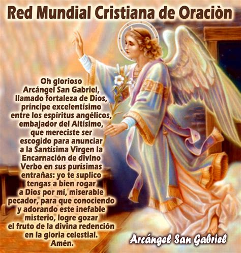 Oracion Al Arcangel Gabriel Para Pedir Un Milagro Oracion Al Arcangel