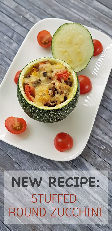 Wash and dry the zucchini, then cut in half through the stem and bottom end. stuffed round zucchini - Foodiemind