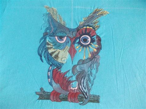 Multicolored Owl Machine Embroidery Design Showcase With Free