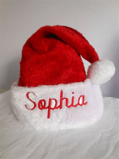 Personalized Santa Christmas Hat