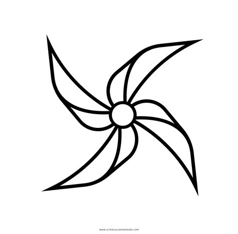 Pinwheel Coloring Pages For Kids