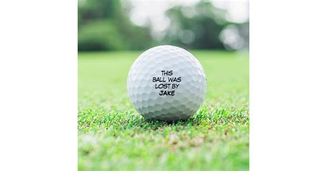 Funny Personalized Lost Golf Balls Zazzle