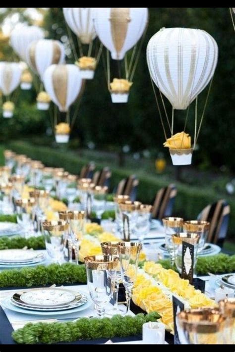 Hot Air Balloon Center Piece Romantic Wedding Centerpieces Wedding