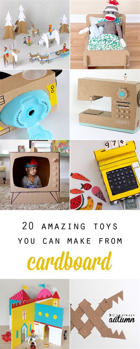 20 Coolest Toys You Can Make From Cardboard Crafts For Kids Diy For