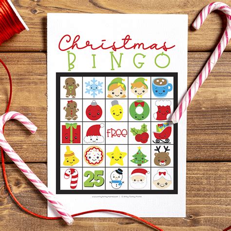 Free Printable Christmas Bingo Artsy Fartsy Mama