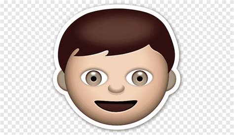 Emoji Sticker Emoticon Child Whatsapp Boy Emoji Child Face Png Pngegg