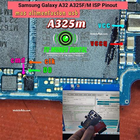 Samsung Galaxy A A F M Emmc Isp Pinout Test Point Image