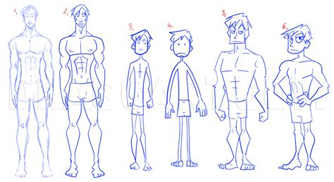 How To Draw Men Cartoon Men Step By Step Drawing Guide By Mauacheron Dragoart