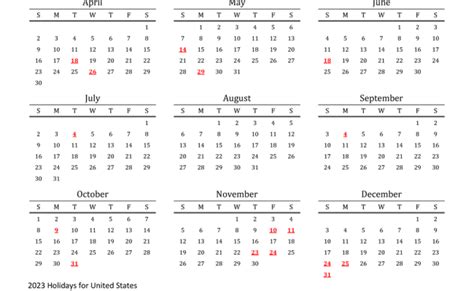 2023 Calendar With Week Numbers And Holidays For United States 2023