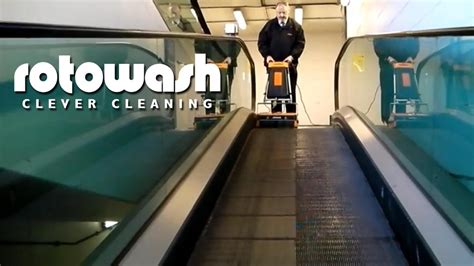 Escalator Cleaning Machine Rotowash Youtube