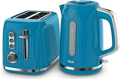 Breville Bold Blue Kettle And Toaster Set With Litre KW Fast Boil Electric Kettle And Slice