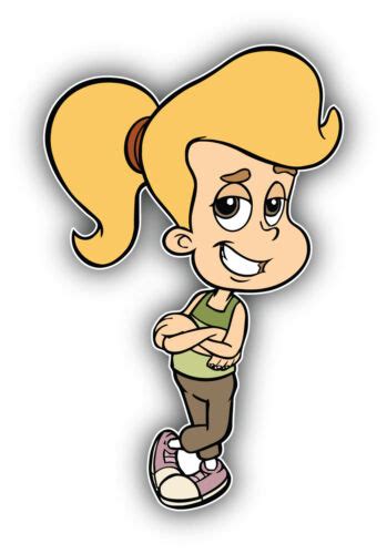 Jimmy Neutron Cartoon Cindy Vortex Smile Sticker Bumper Decal Sizes