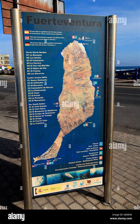 Fuerteventura Map Corralejo Hi Res Stock Photography And Images Alamy
