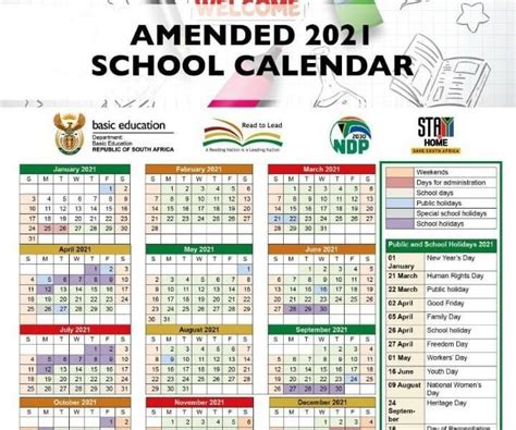 Amended School Calendar For 2021 For South African Learners Sapeople