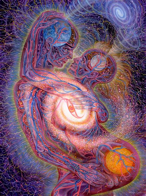 Love Is A Cosmic Force By Alex Grey Awakening Art Twin Flame Art