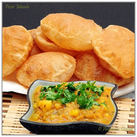 Aromatic Dining Poori Masala Deep Fried Indian Bread With Mashed Potato