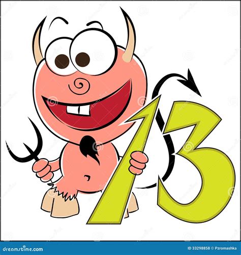 Number Thirteen On White Background Isolated 3d Illustration Royalty Free Cartoon