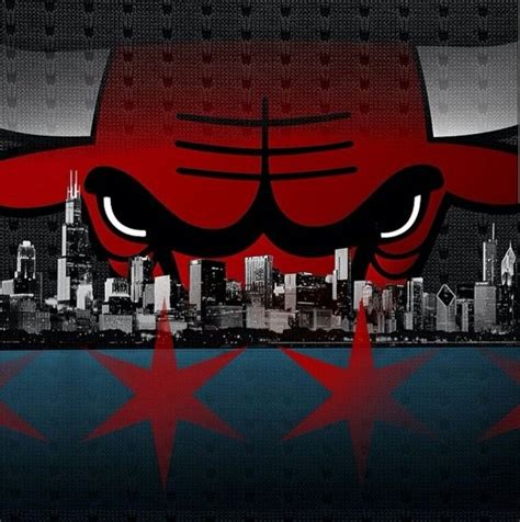 Chicago Bulls Skyline Chicago Bulls Logo Chicago Bulls Basketball