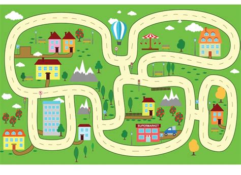 New Road Map For Kids Laminated Vinyl Cover Self Adhesive For Etsy