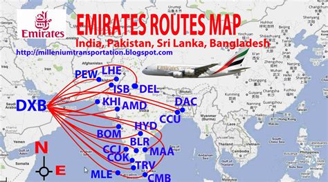 Airlines Routes Map Emirates Routes Map