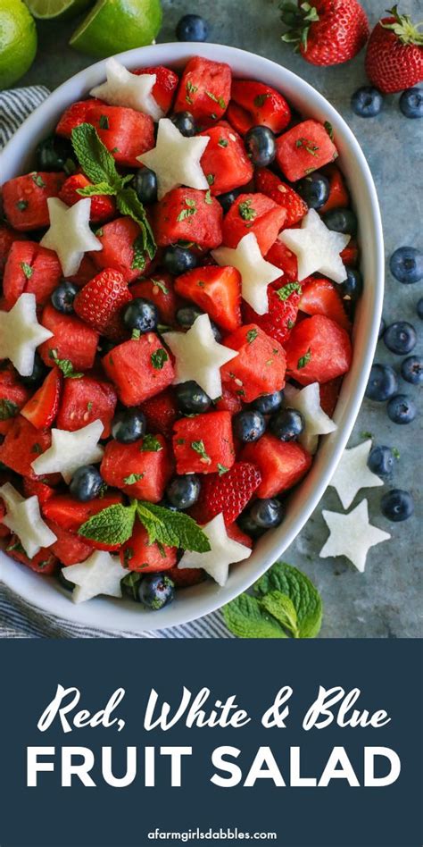 Undoubtedly, the ultimate 4th of july menu features grilled foods — everything from hot dogs and steaks to vegetables and tropical fruits. Mojito Fruit Salad recipe with watermelon, strawberries ...
