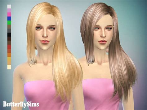 Butterflysims Hairstyle 141 Sims 4 Hairs Sims Hair Hairstyle