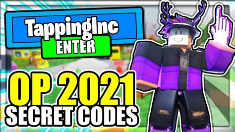 2021 All New Secret Op Codes Tapping Inc Roblox Youtube
